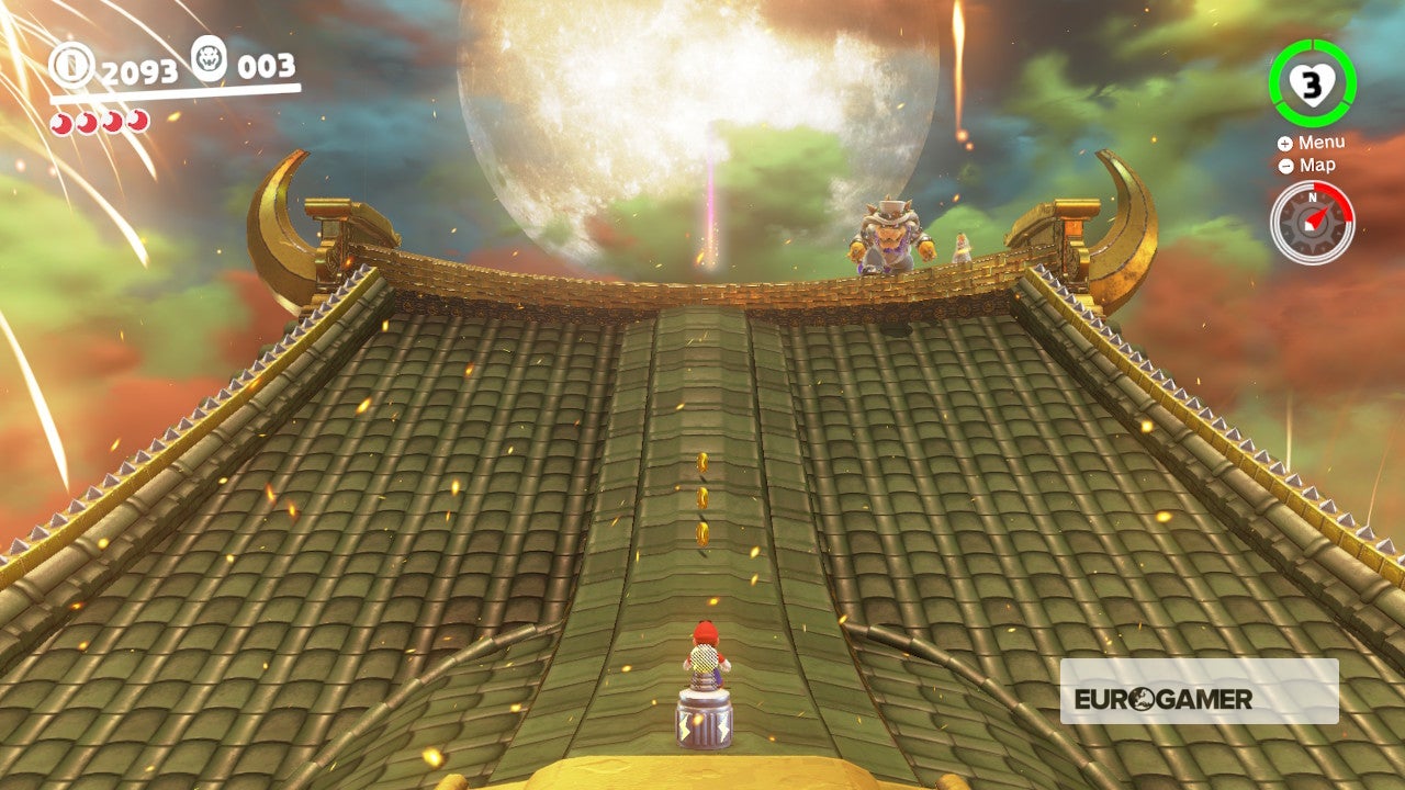 Super Mario Odyssey Showdown at Bowser's Castle and how to beat the